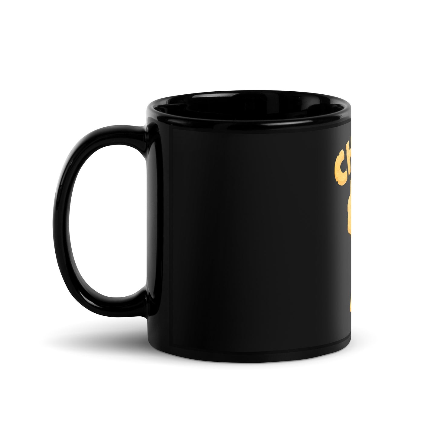 Cheese Life Wisconsin Black Ceramic Mug