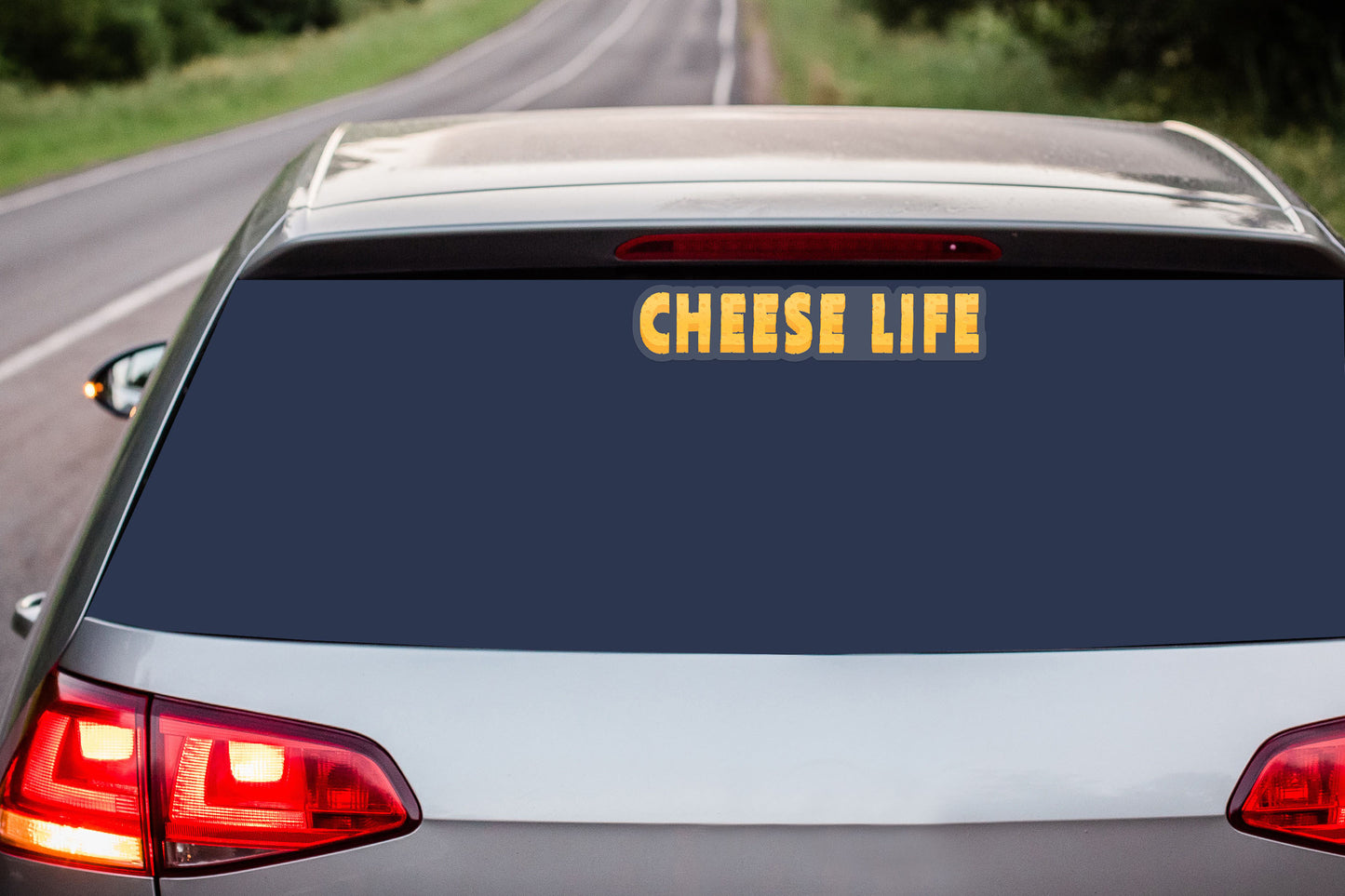 Cheese Life Classic Vinyl Car Sticker