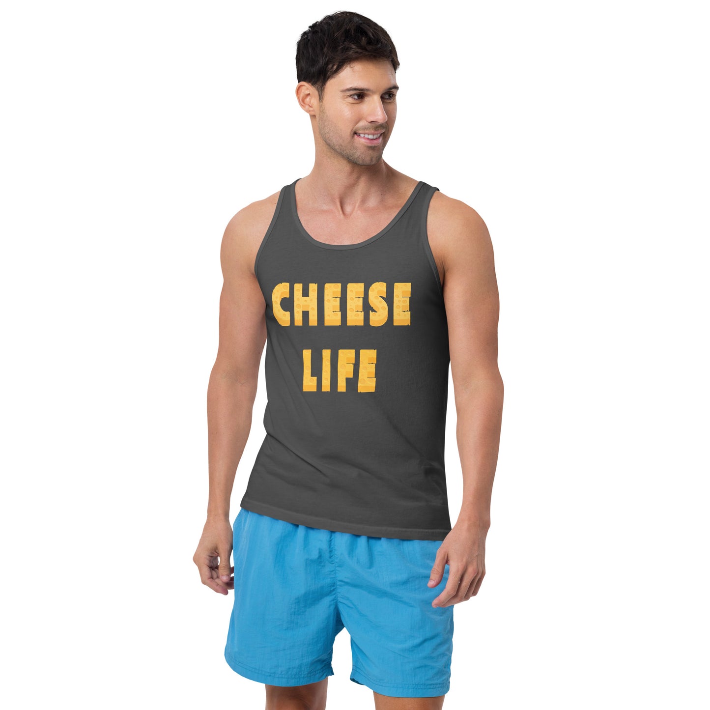 Mens Cheese Life Classic Tank Top