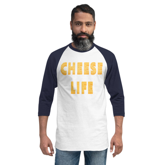 Cheese Life Classic 3/4 Sleeve Raglan Shirt