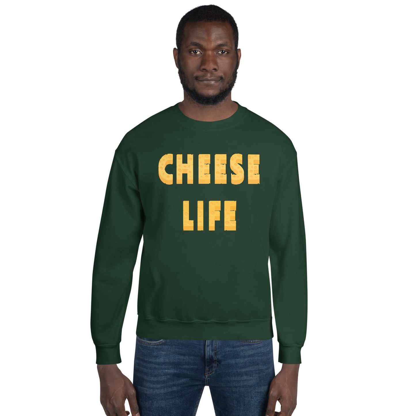 Mens Cheese Life Classic Sweatshirt