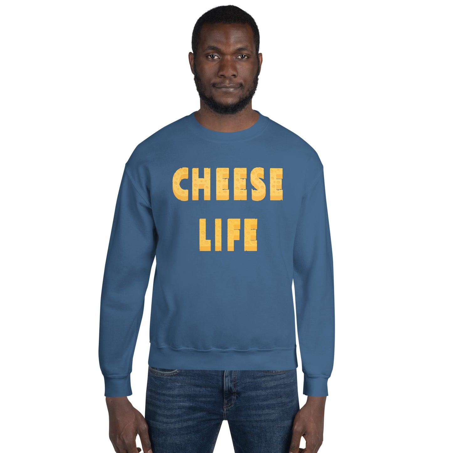 Mens Cheese Life Classic Sweatshirt