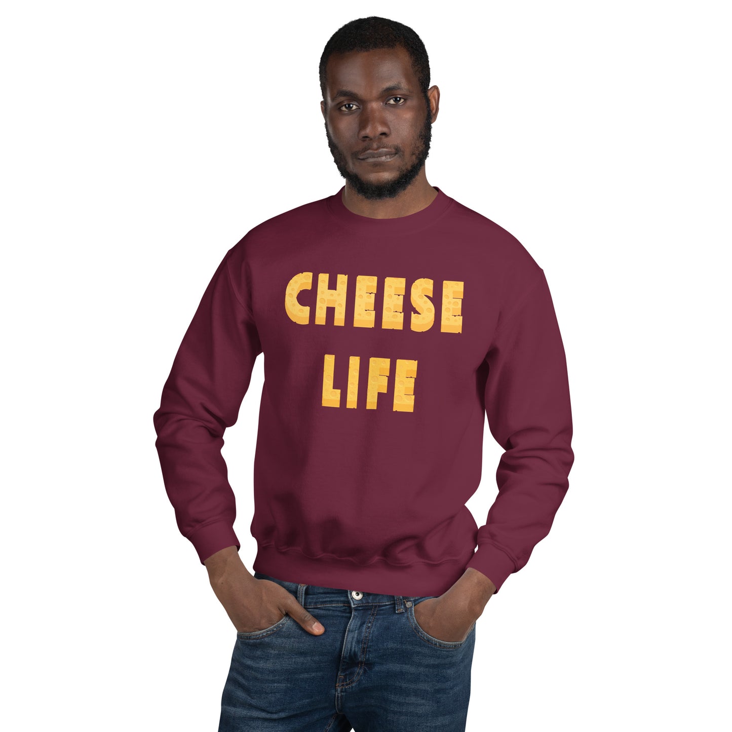 Mens Cheese Life Classic Sweatshirt