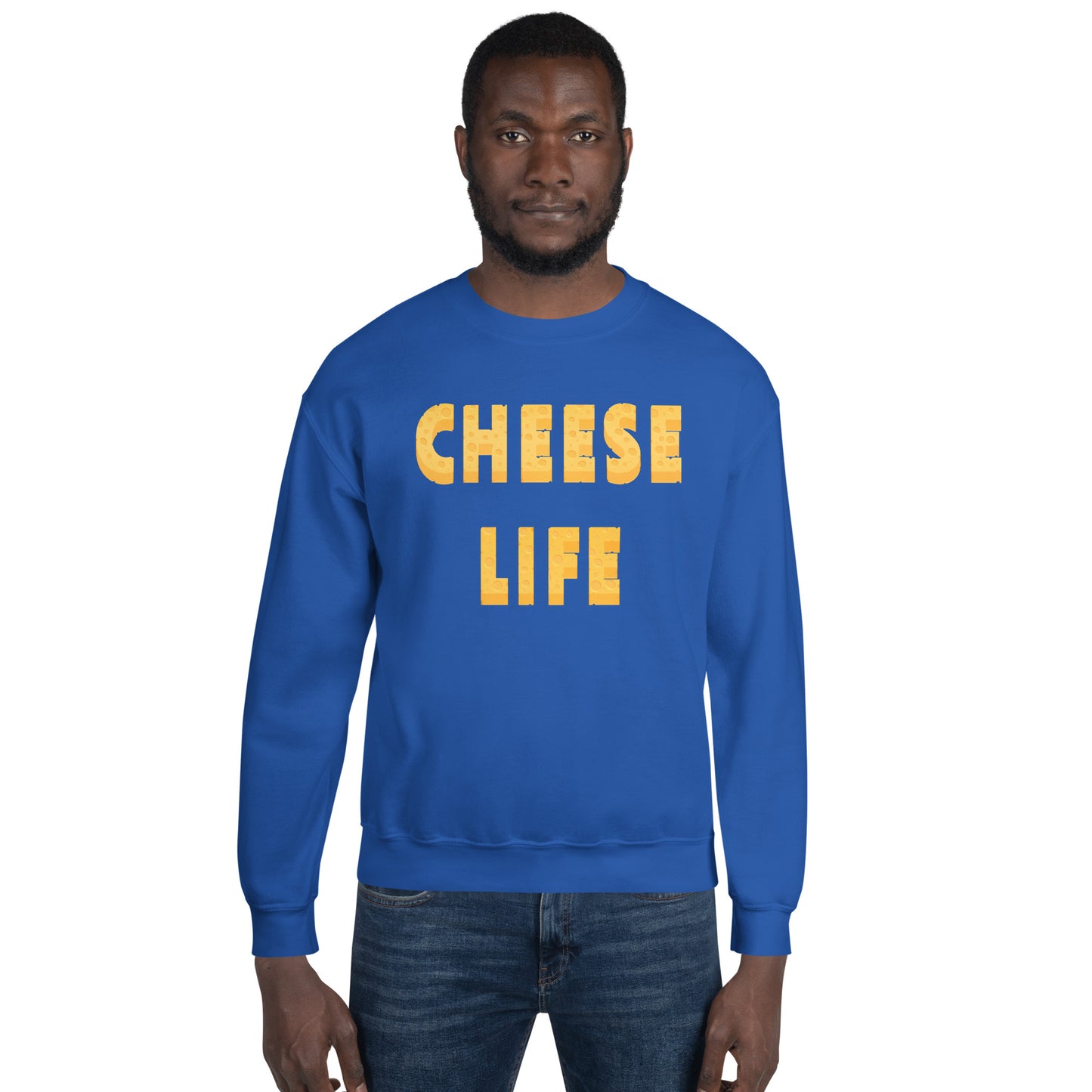 Mens Cheese Life Classic Sweatshirt