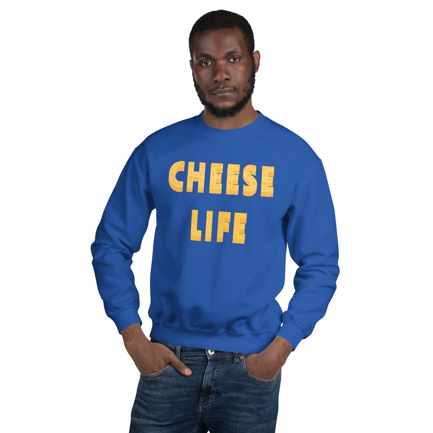 Mens Cheese Life Classic Sweatshirt