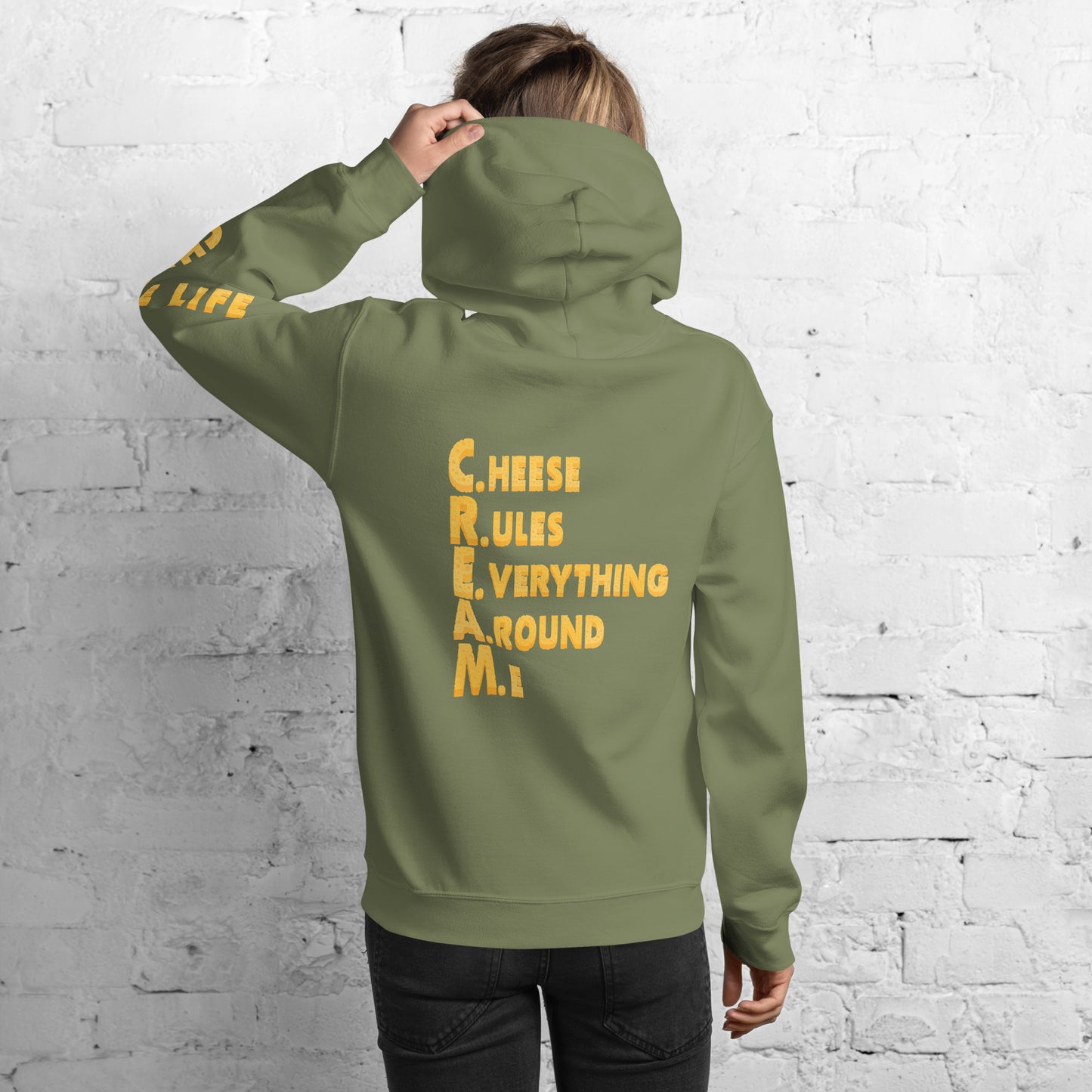 Womens Cheese Life C.R.E.A.M. Hoodie