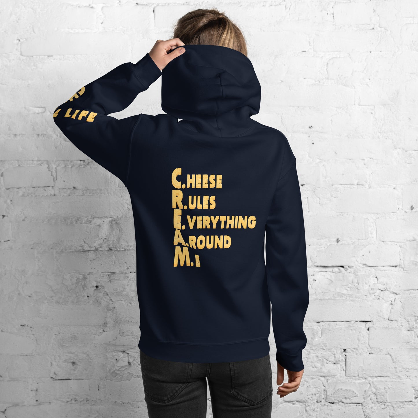 Womens Cheese Life C.R.E.A.M. Hoodie