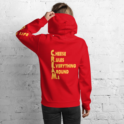 Womens Cheese Life C.R.E.A.M. Hoodie