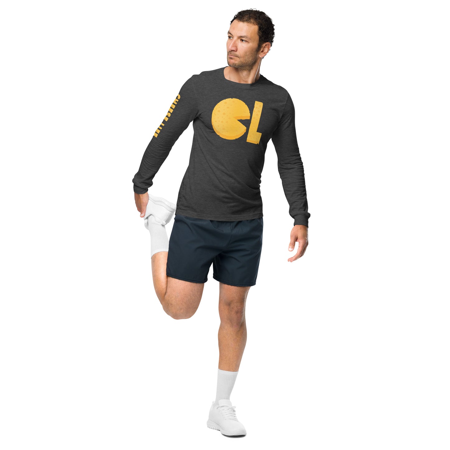 Mens Cheese Life Logo Long Sleeve Tee