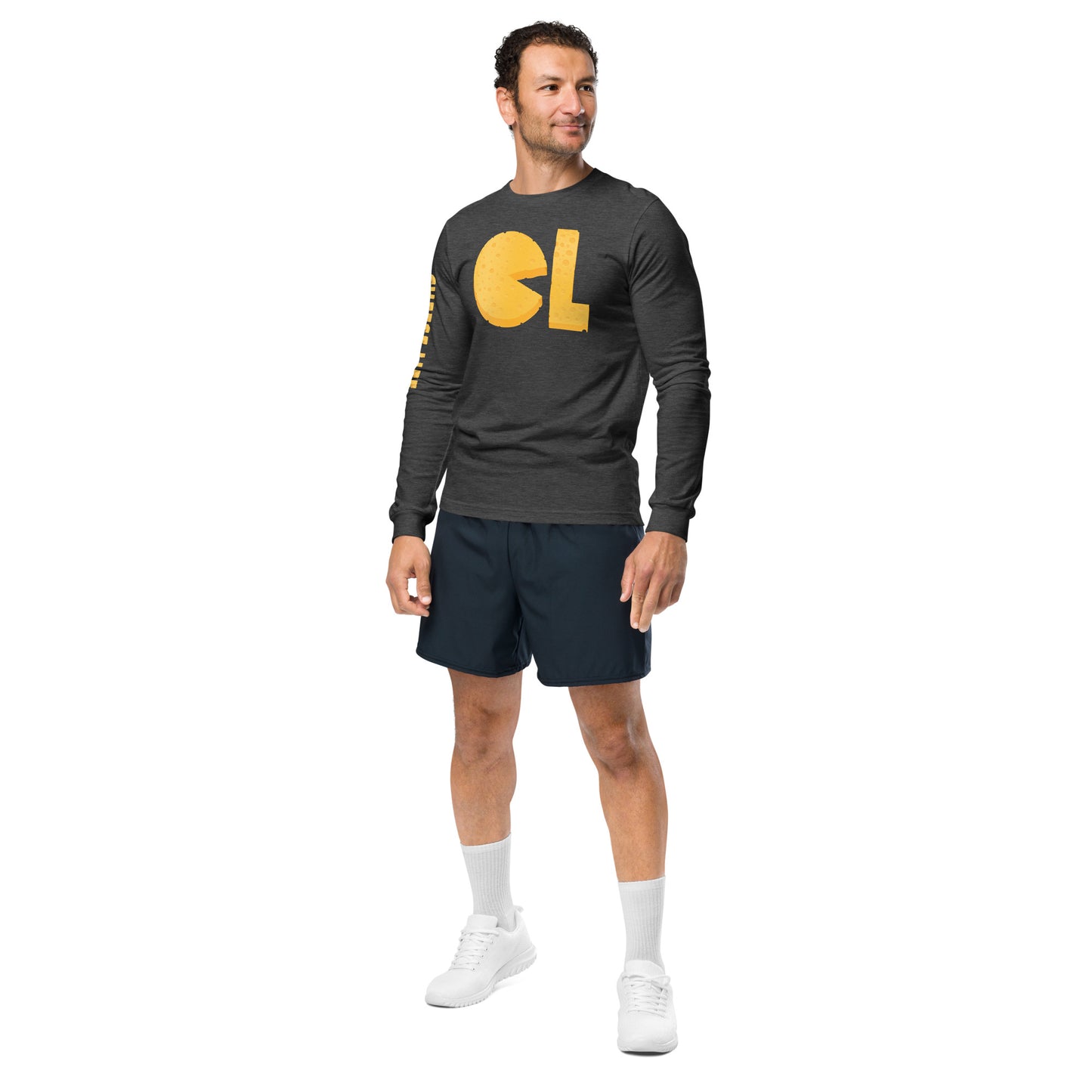 Mens Cheese Life Logo Long Sleeve Tee