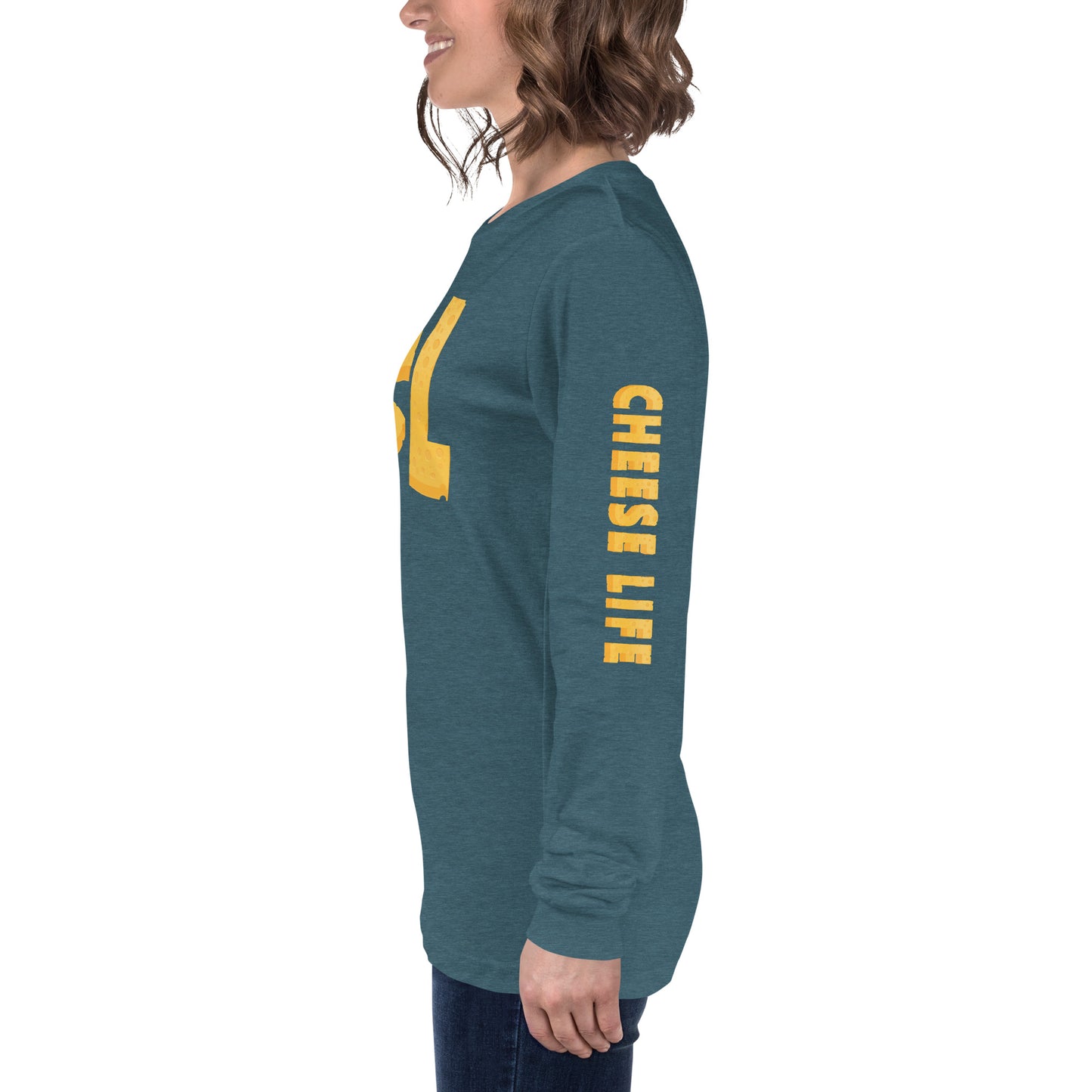 Womens Cheese Life Logo Long Sleeve Tee