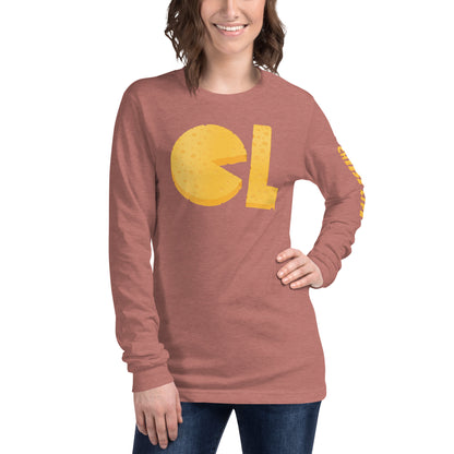 Womens Cheese Life Logo Long Sleeve Tee