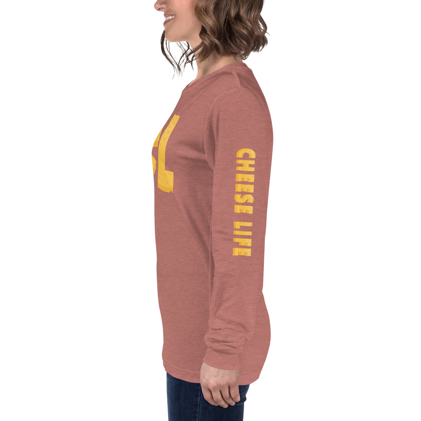 Womens Cheese Life Logo Long Sleeve Tee