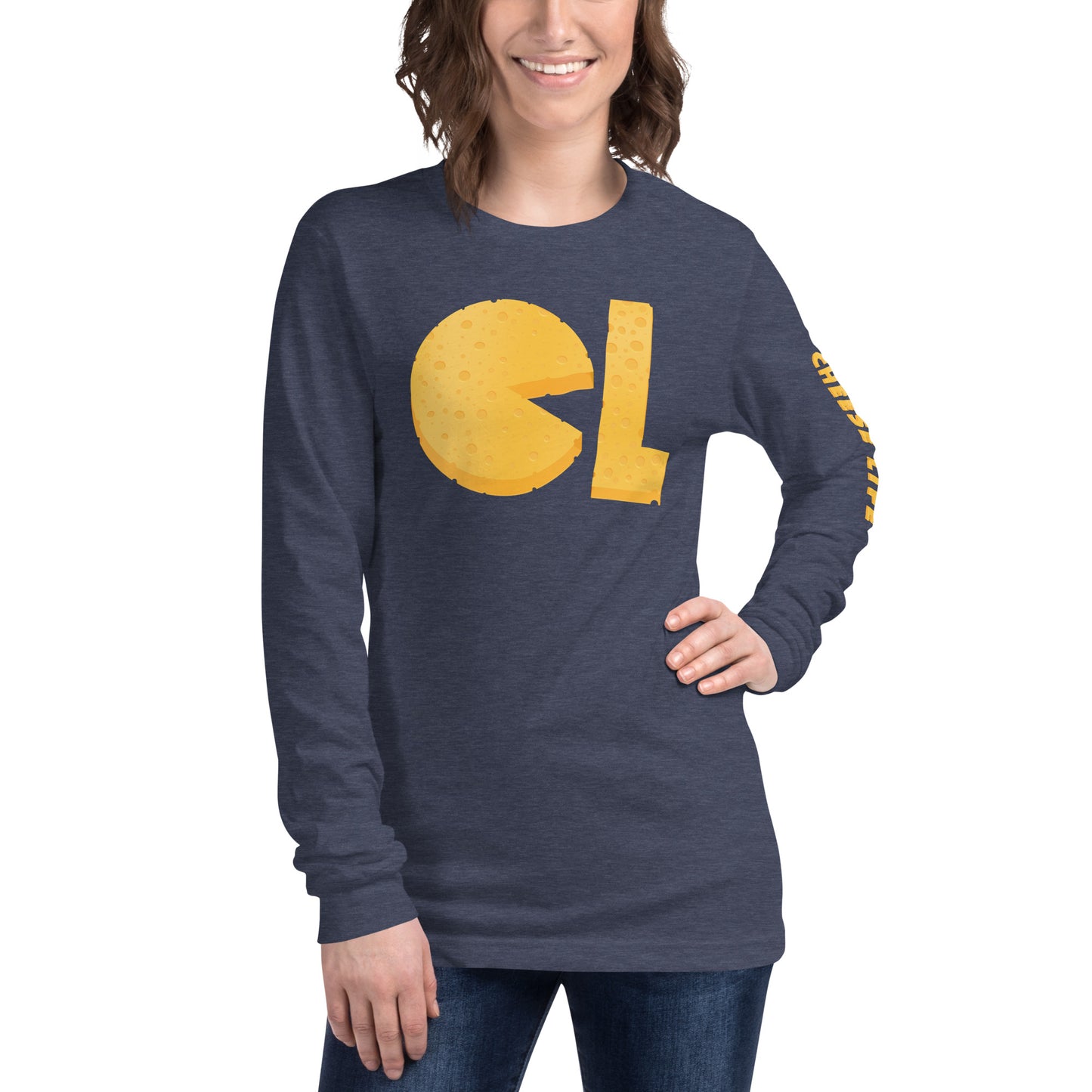 Womens Cheese Life Logo Long Sleeve Tee