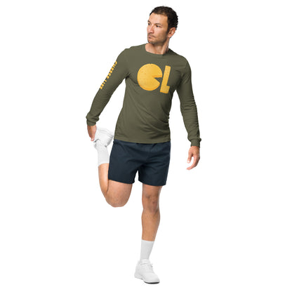 Mens Cheese Life Logo Long Sleeve Tee