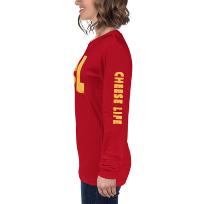 Womens Cheese Life Logo Long Sleeve Tee