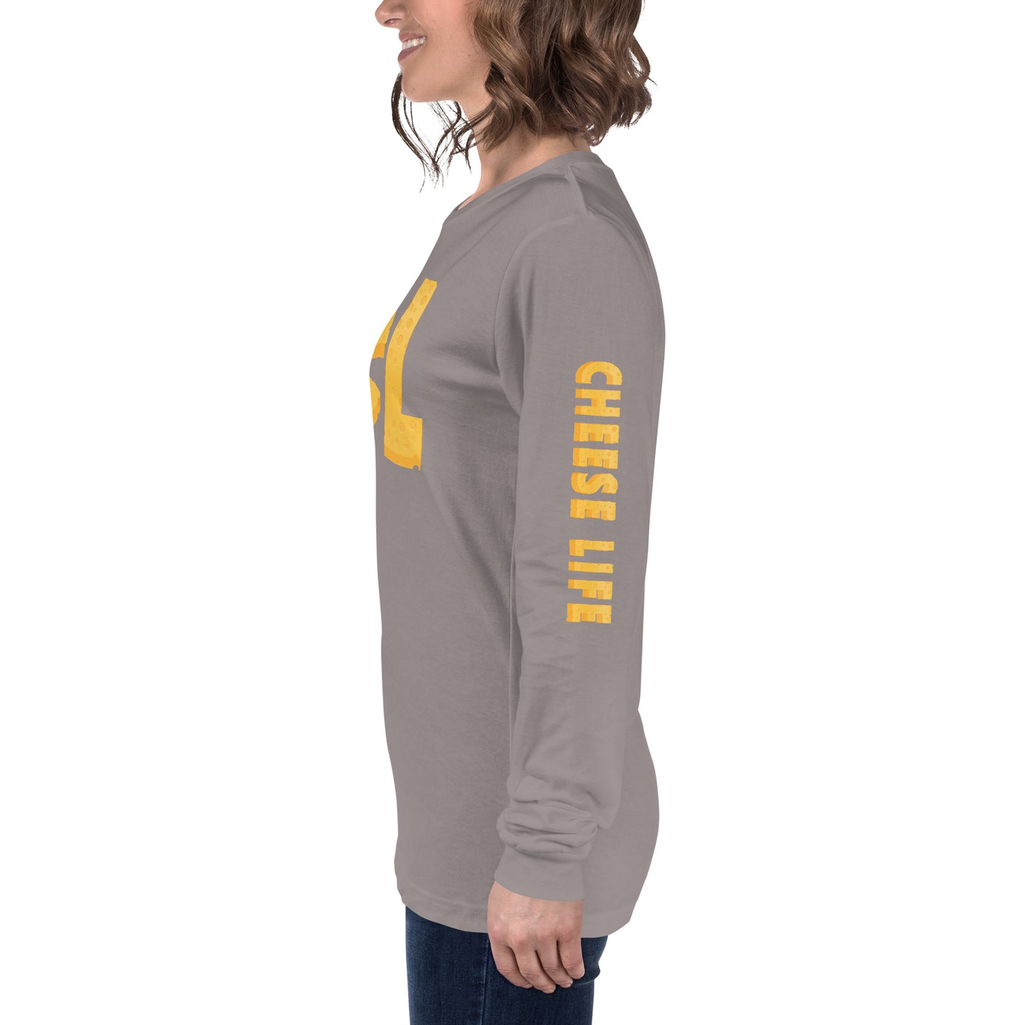 Womens Cheese Life Logo Long Sleeve Tee