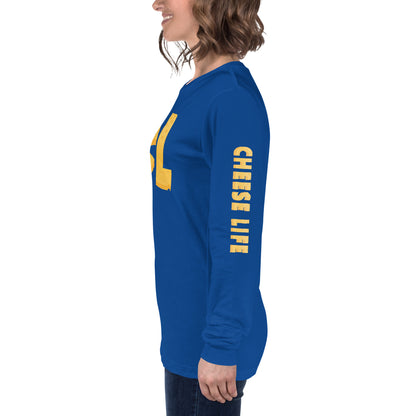 Womens Cheese Life Logo Long Sleeve Tee