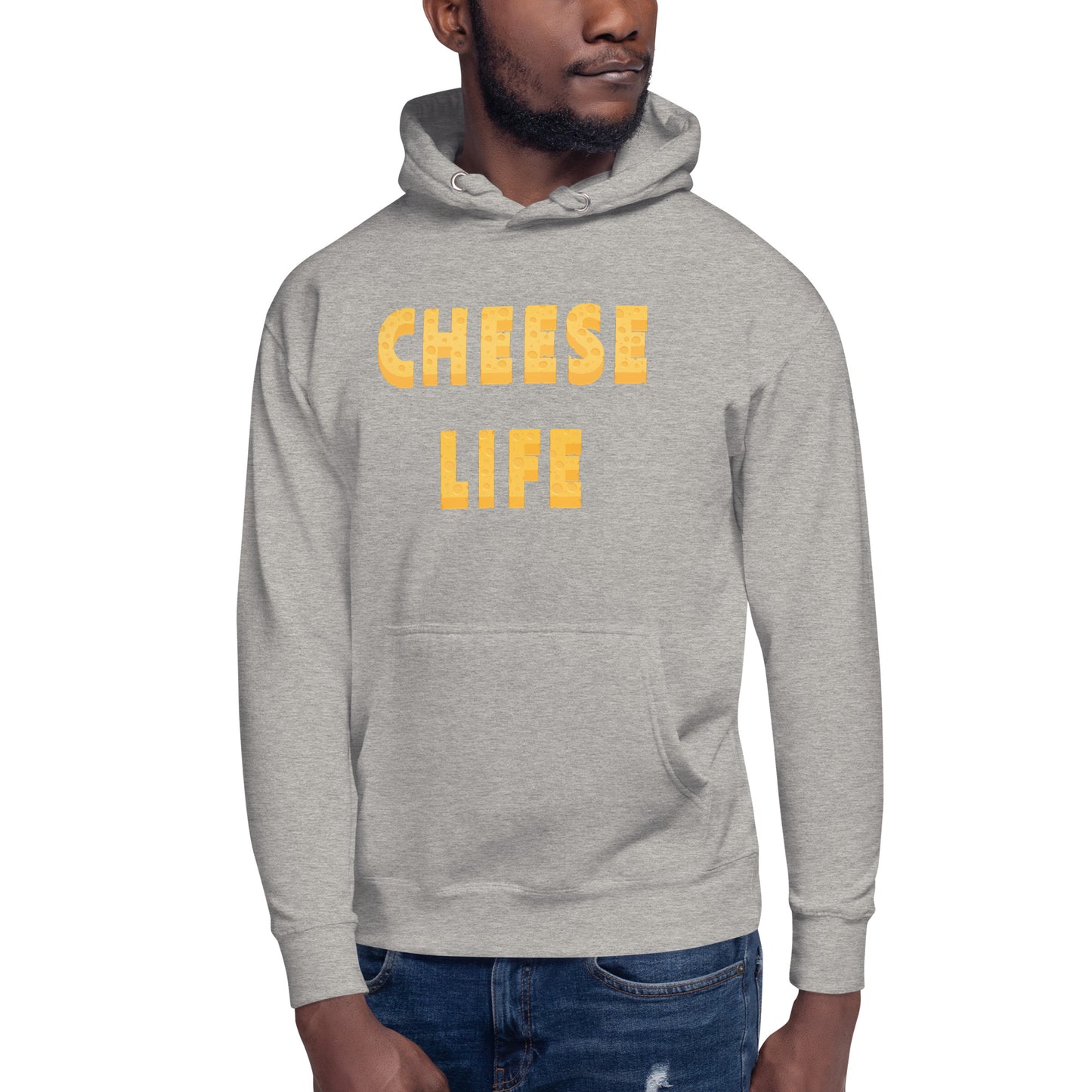 Mens Cheese Life Classic Hoodie