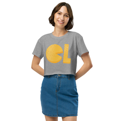 Womens Cheese Life Logo Crop Tee