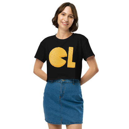 Womens Cheese Life Logo Crop Tee