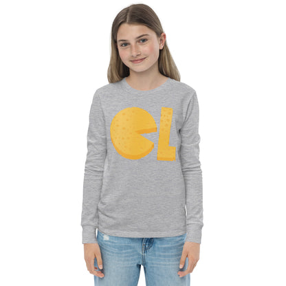 Girls Cheese Life Logo Long Sleeve Tee