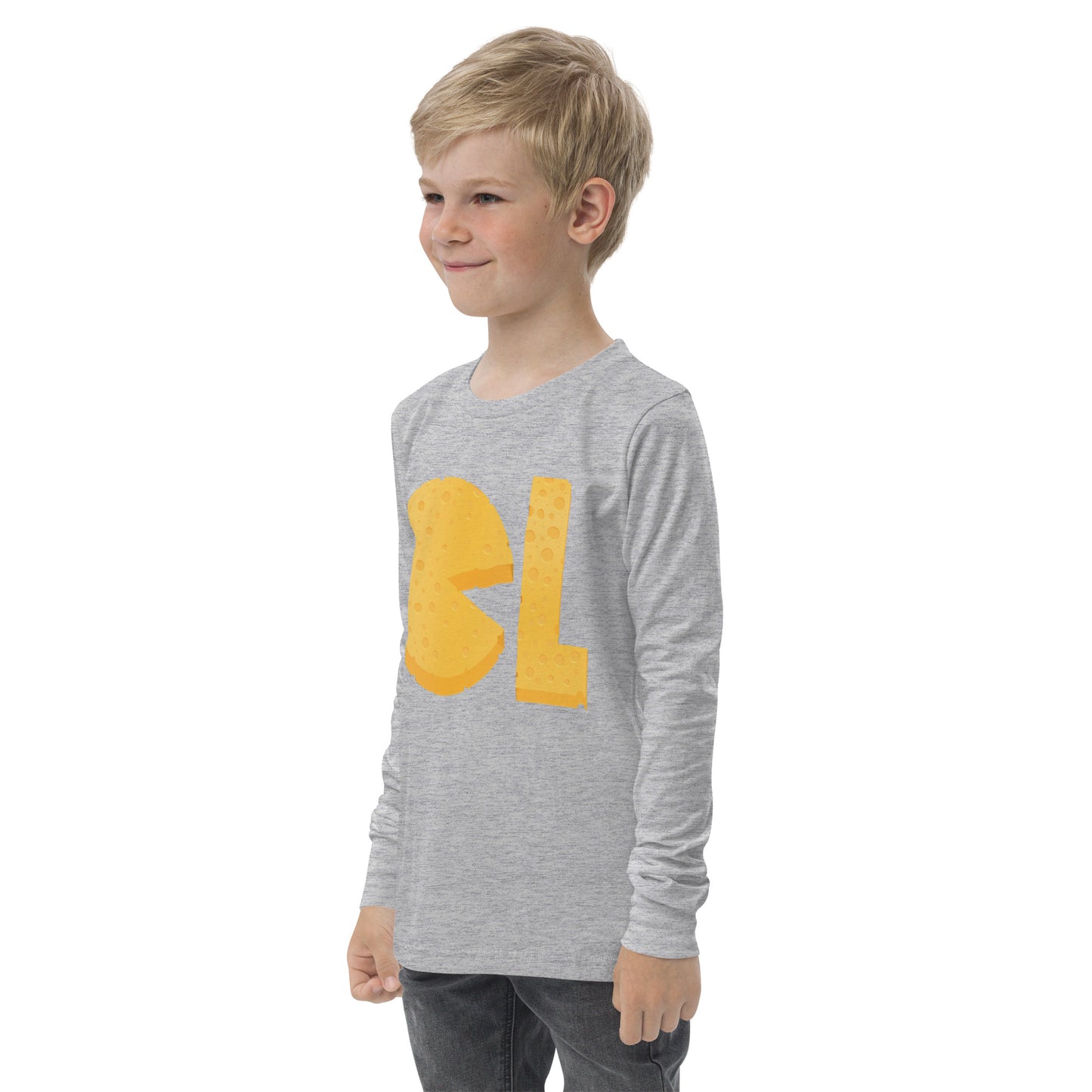 Boys Cheese Life Logo Long Sleeve Tee