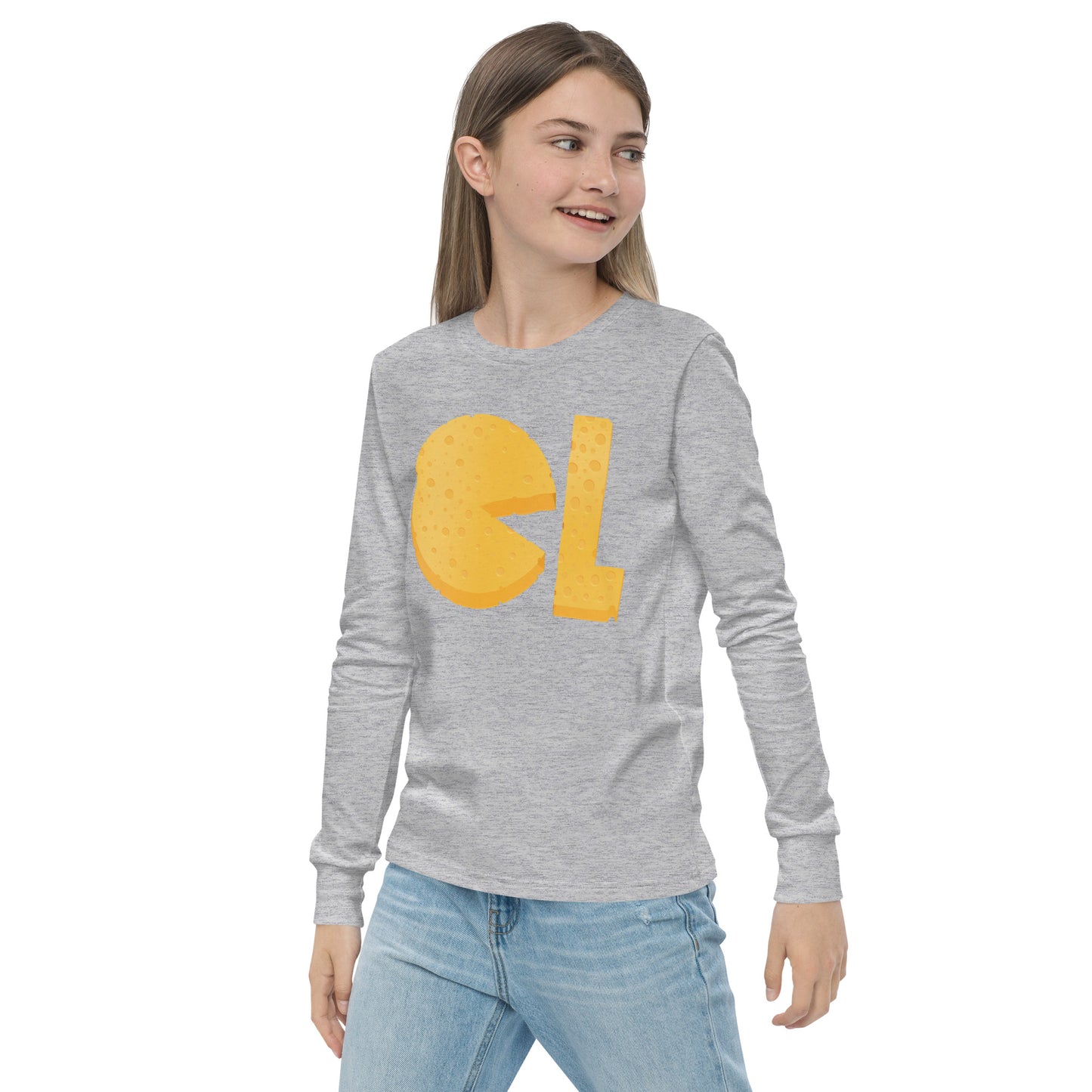 Girls Cheese Life Logo Long Sleeve Tee