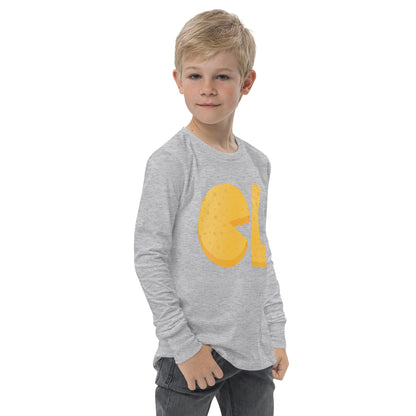 Boys Cheese Life Logo Long Sleeve Tee