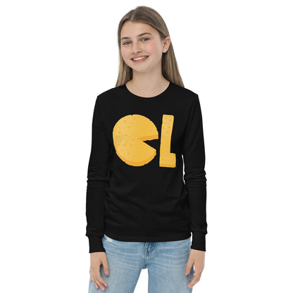 Girls Cheese Life Logo Long Sleeve Tee