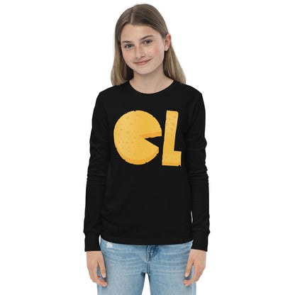 Girls Cheese Life Logo Long Sleeve Tee