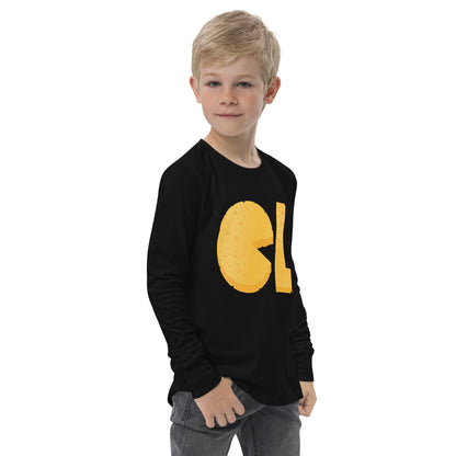 Boys Cheese Life Logo Long Sleeve Tee