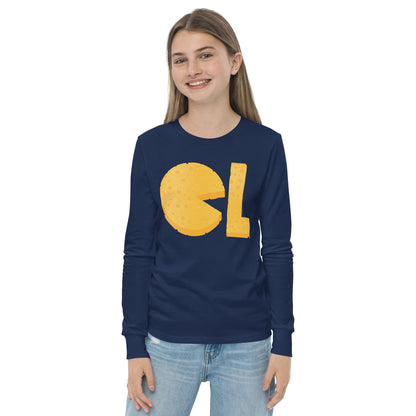 Girls Cheese Life Logo Long Sleeve Tee