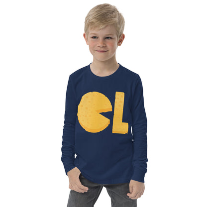 Boys Cheese Life Logo Long Sleeve Tee