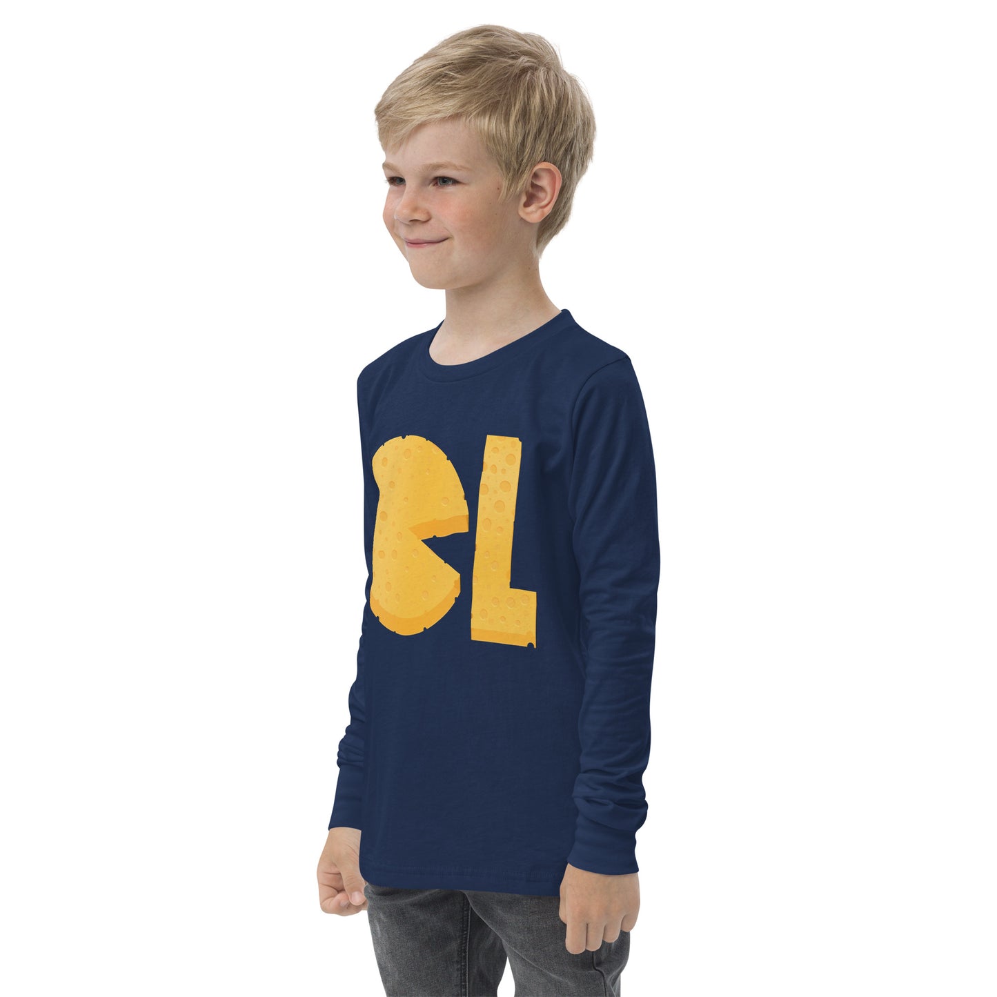 Boys Cheese Life Logo Long Sleeve Tee