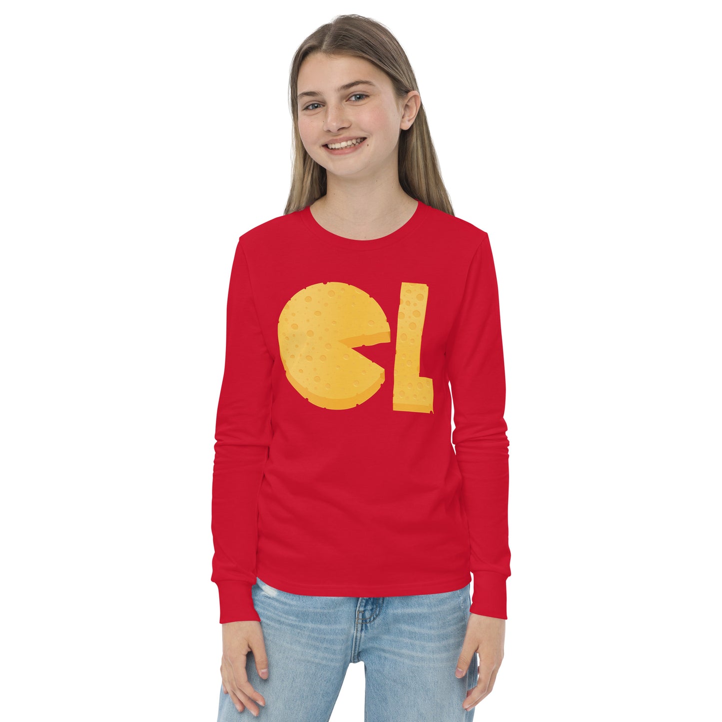 Girls Cheese Life Logo Long Sleeve Tee