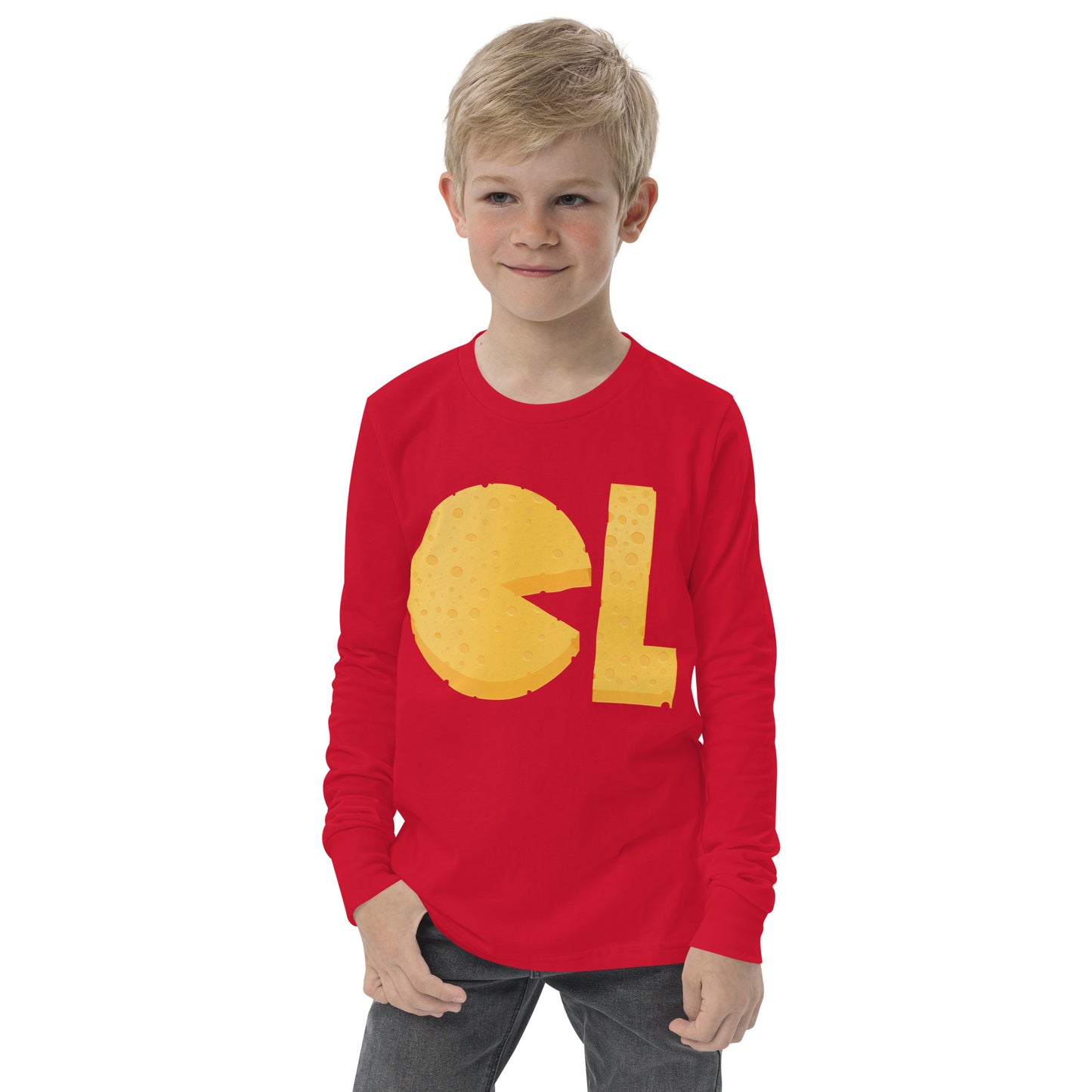 Boys Cheese Life Logo Long Sleeve Tee