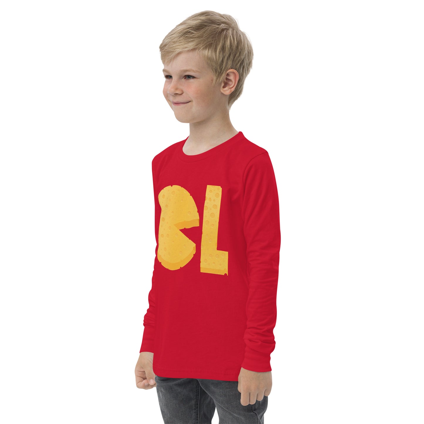 Boys Cheese Life Logo Long Sleeve Tee