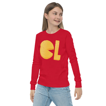 Girls Cheese Life Logo Long Sleeve Tee