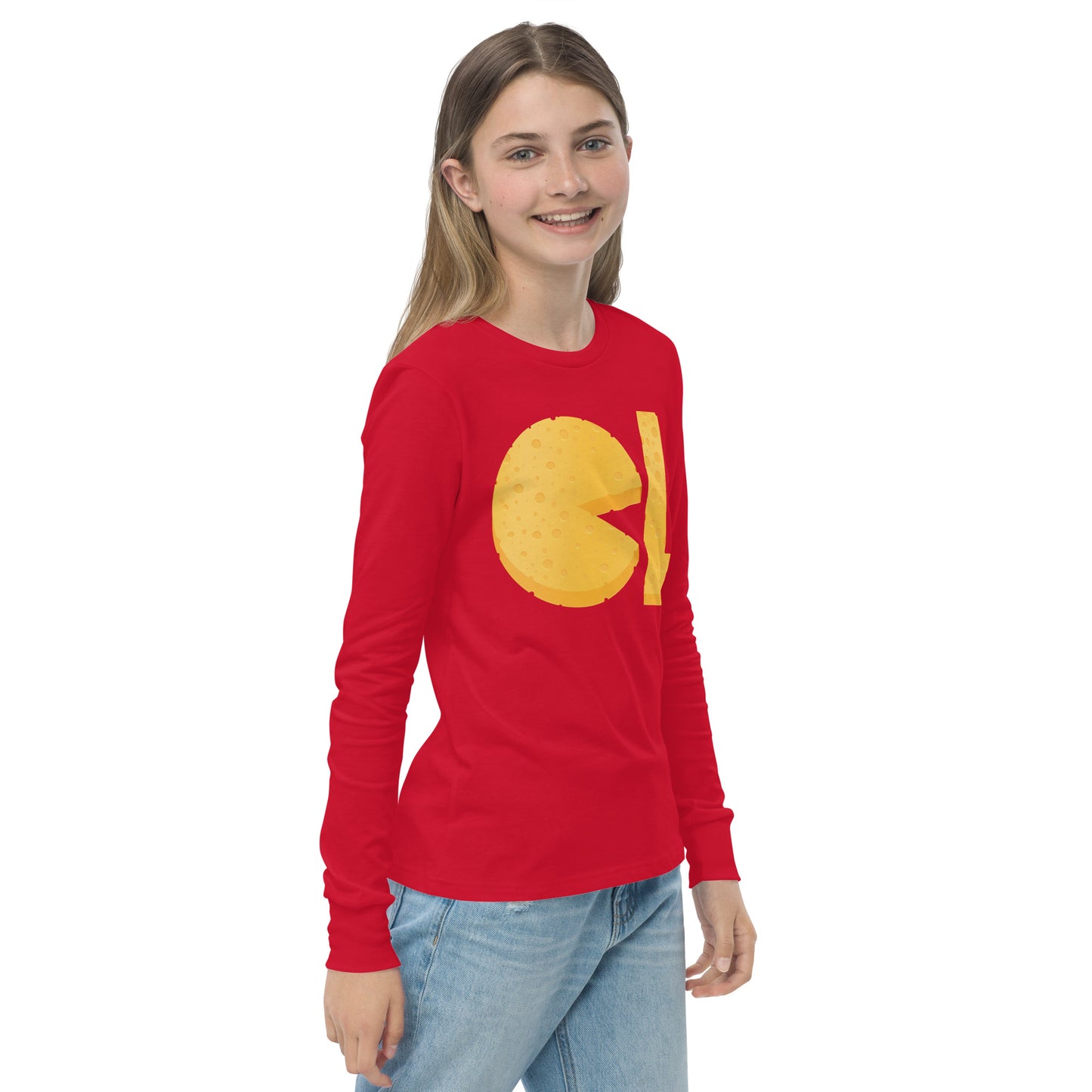 Girls Cheese Life Logo Long Sleeve Tee