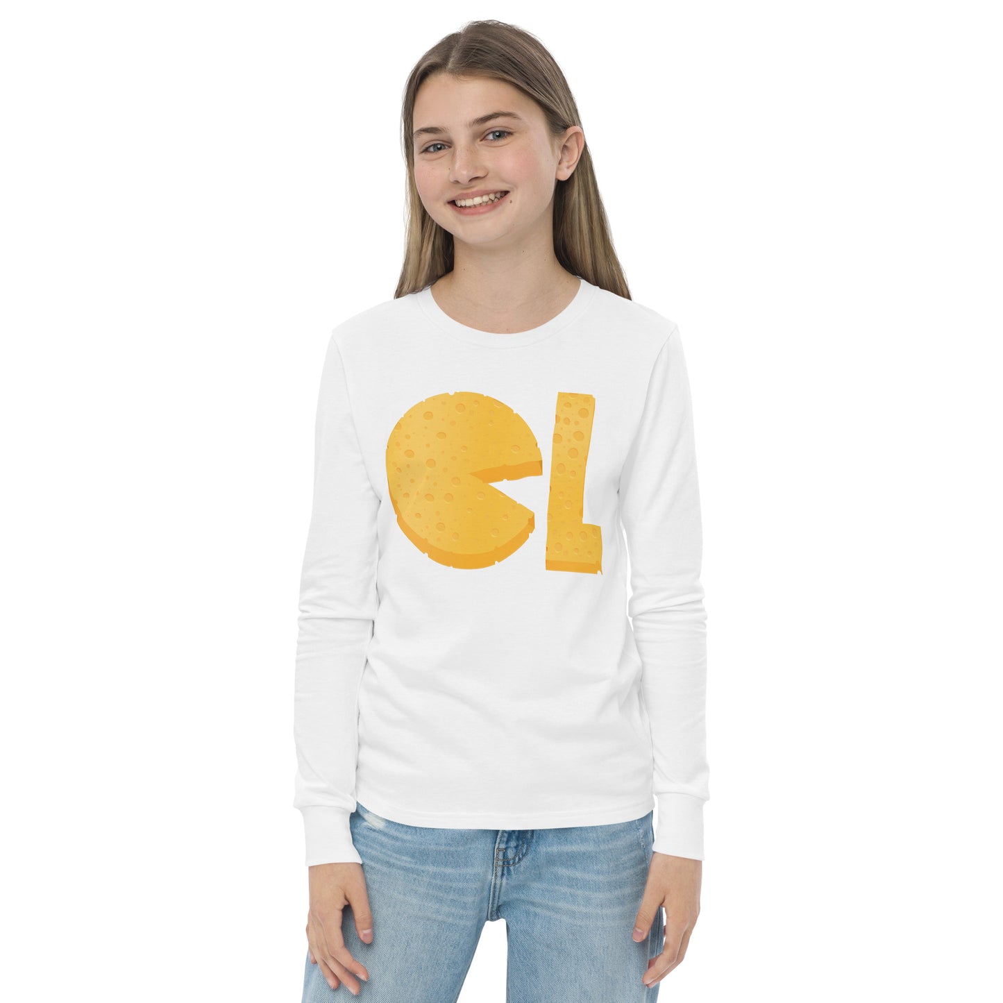 Girls Cheese Life Logo Long Sleeve Tee