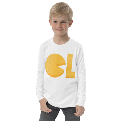 Boys Cheese Life Logo Long Sleeve Tee