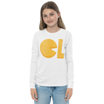 Girls Cheese Life Logo Long Sleeve Tee