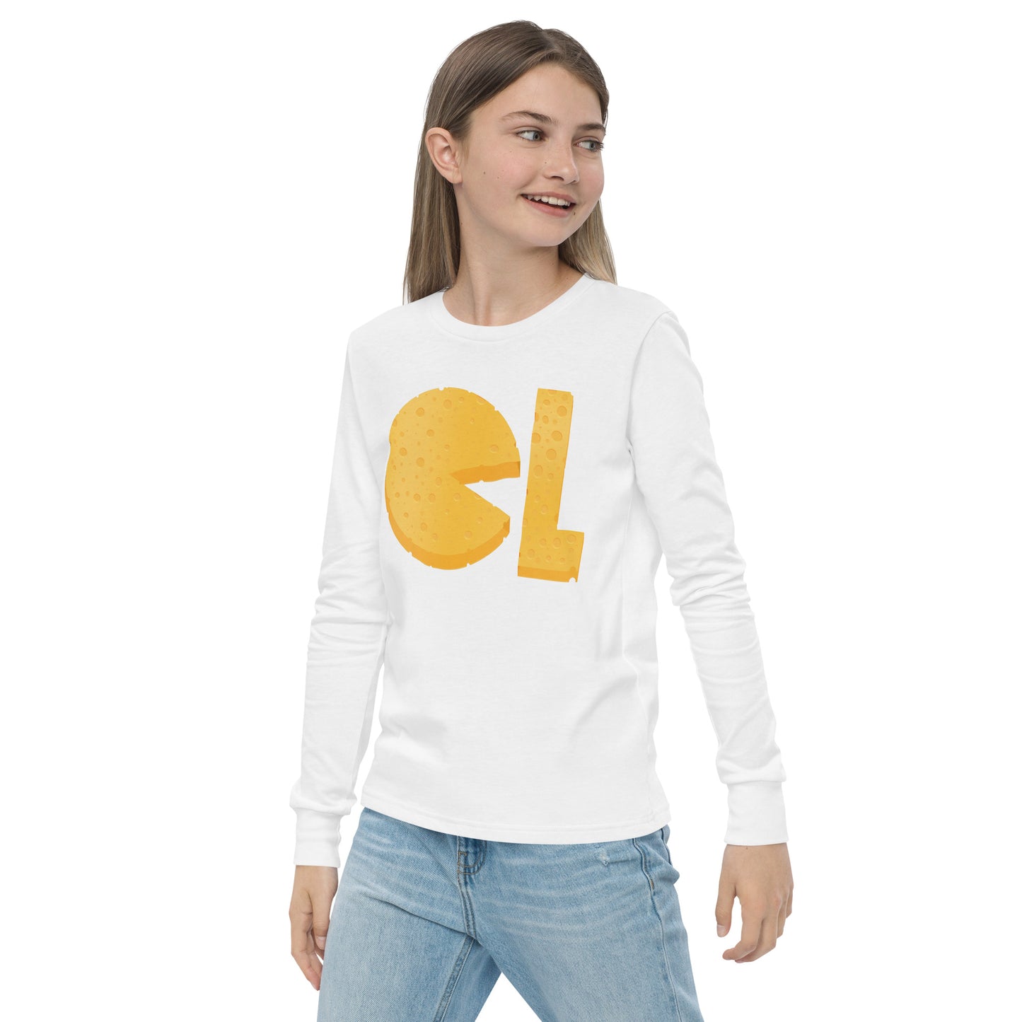 Girls Cheese Life Logo Long Sleeve Tee