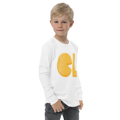 Boys Cheese Life Logo Long Sleeve Tee