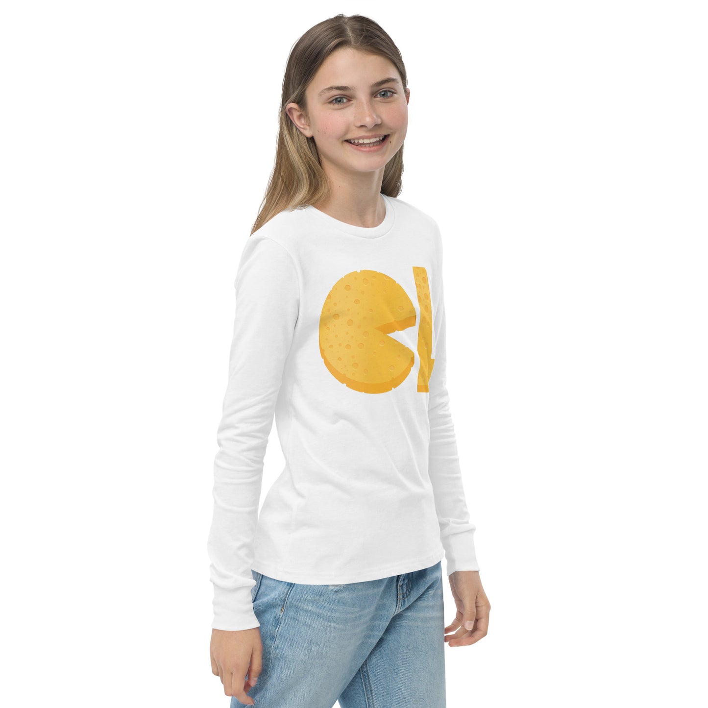 Girls Cheese Life Logo Long Sleeve Tee