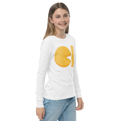 Girls Cheese Life Logo Long Sleeve Tee