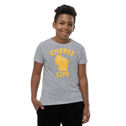 Boys Cheese Life Wisconsin Short Sleeve Tee