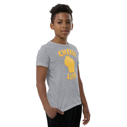 Boys Cheese Life Wisconsin Short Sleeve Tee