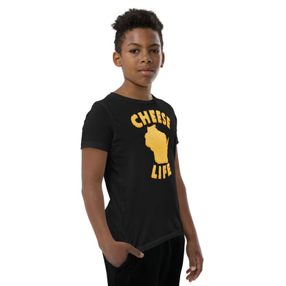 Boys Cheese Life Wisconsin Short Sleeve Tee